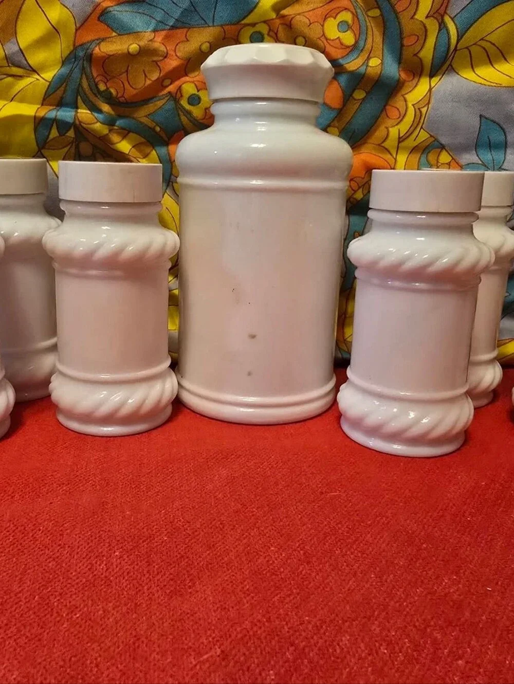 Vintage | White Spice Jar Set